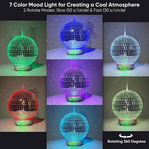 NEW Original Disco Essential Oil Diffuser with Whisper Quiet Operation, 14 Color - Picture 6 of 9